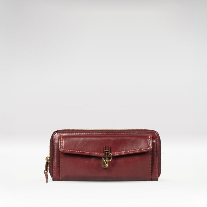 Sterling W1 Red Leather Clutch Wallet