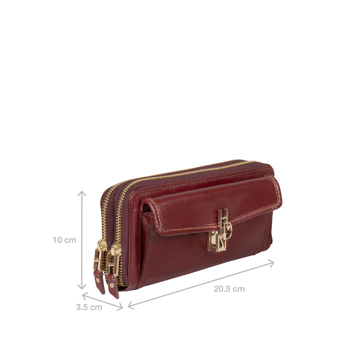 Sterling W1 Red Leather Clutch Wallet