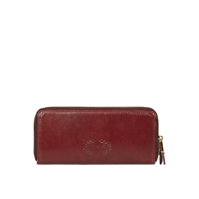 Sterling W1 Red Leather Clutch Wallet