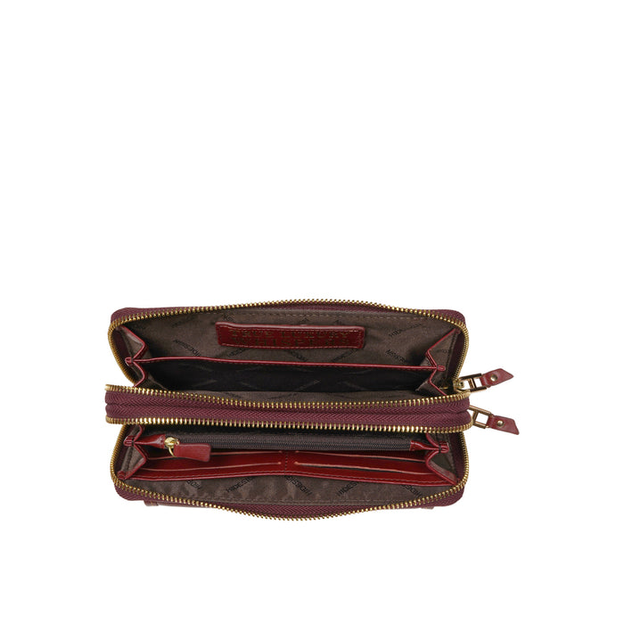 Sterling W1 Red Leather Clutch Wallet