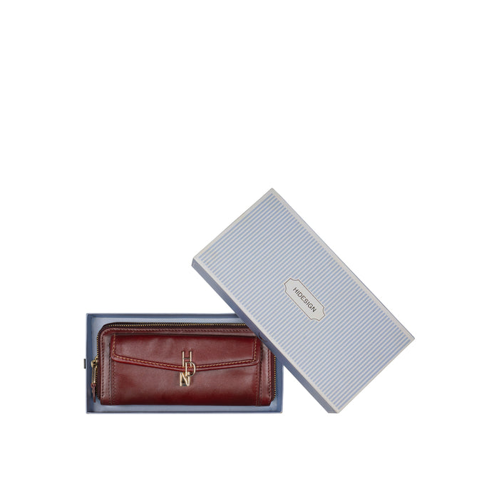 Sterling W1 Red Leather Clutch Wallet