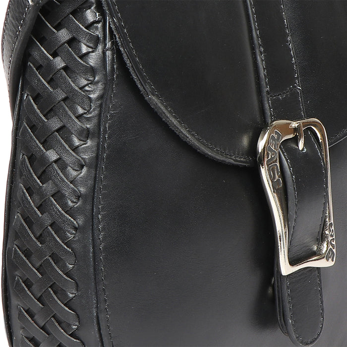 Stevie 01 Black Leather Sling Bag
