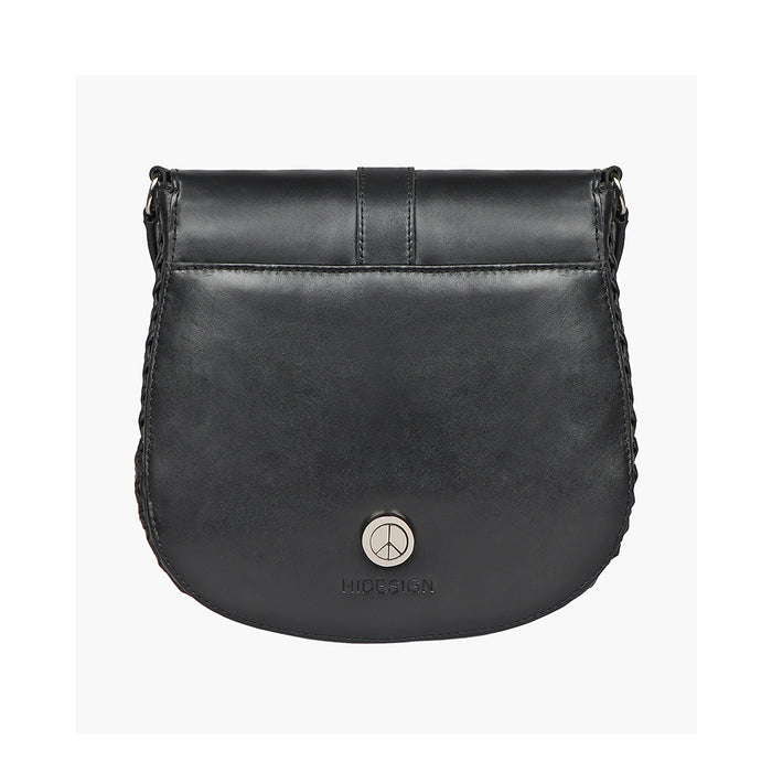 Stevie 01 Black Leather Sling Bag