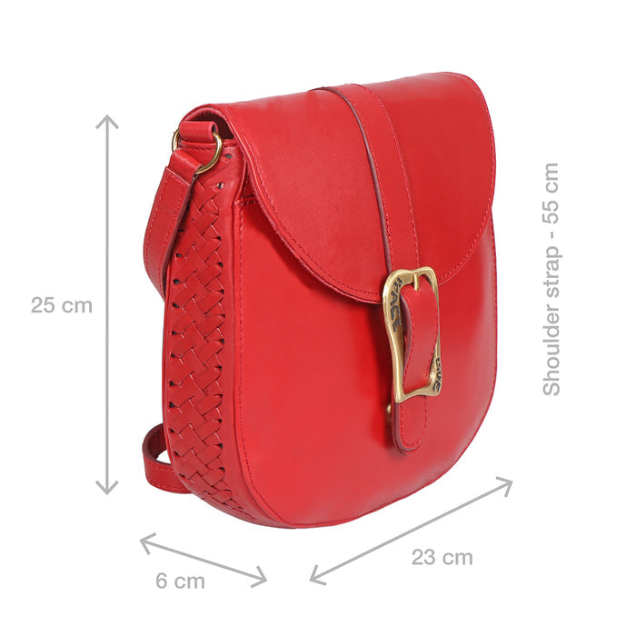 Stevie 01 Marsala Leather Sling Bag