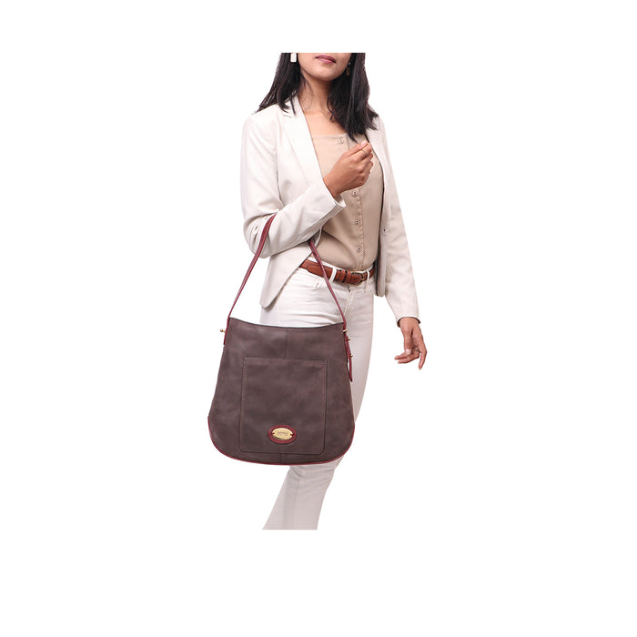 Stracciatella 02 Brown Leather Tote Bag