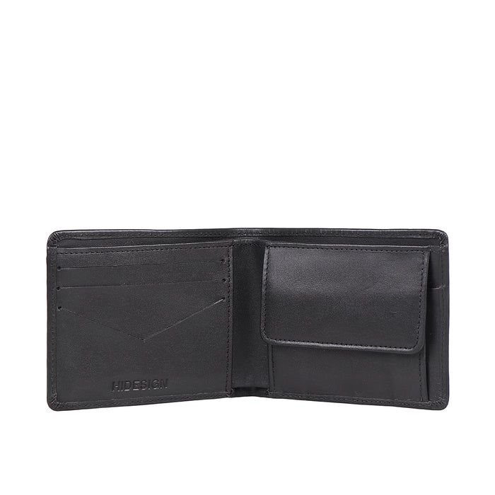 Sudan Sb Black Leather Bi-Fold Wallet