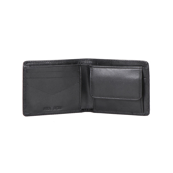 Sudan Sb Black Leather Bi-Fold Wallet