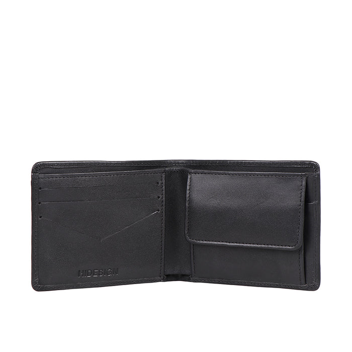 Sudan Sb Black Leather Bi-Fold Wallet