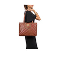 Summer 02 Tan Leather Tote Bag