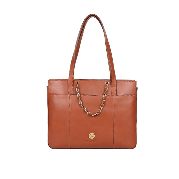 Summer 02 Tan Leather Tote Bag