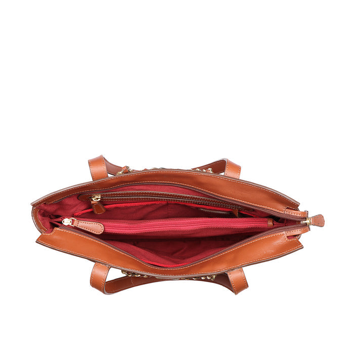 Summer 02 Tan Leather Tote Bag