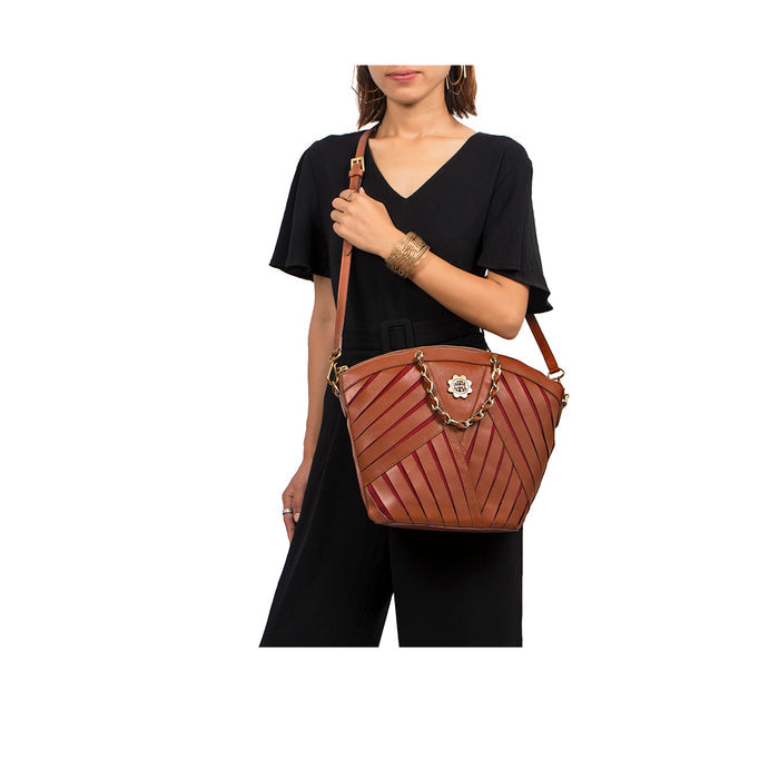 Summer 03 Tan Leather Crossbody