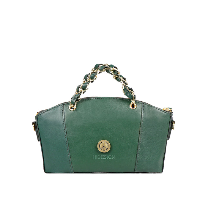 Summer 04 Green Leather Sling Bag