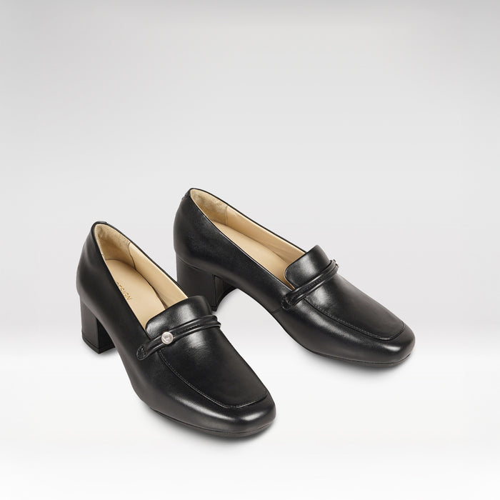 Sundance Women's Black Leather Loafers