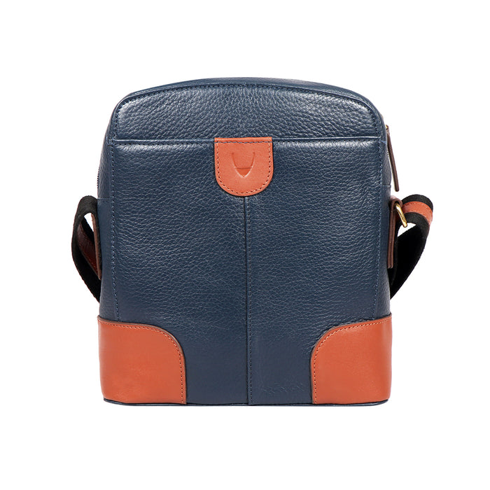 Sunnyvale Blue Leather Crossbody
