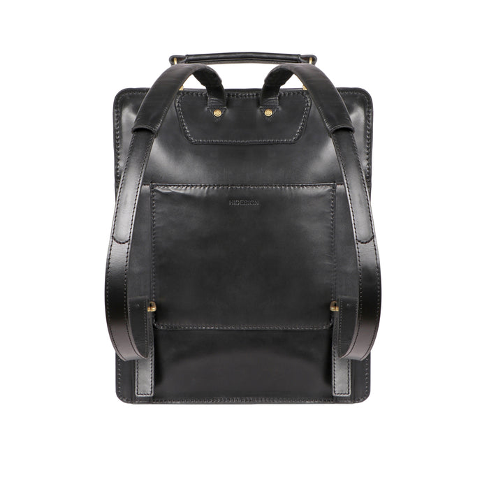 Sustain - 01 Black Leather  Backpack