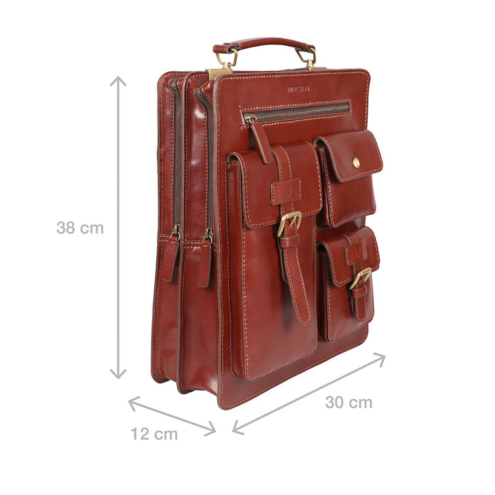 Sustain - 01 Tan Leather  Backpack