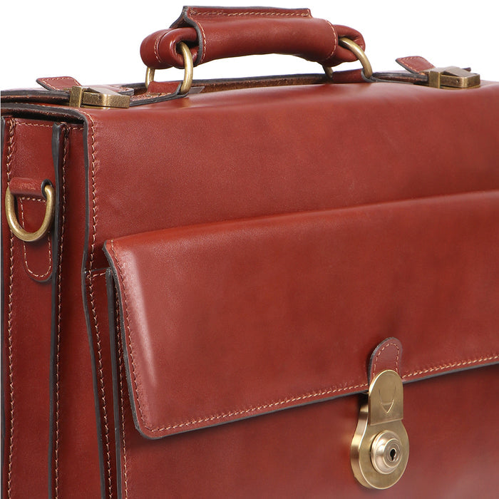 Sustain - 03 Tan Leather  Briefcase