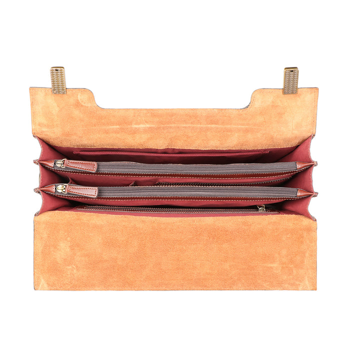 Sustain - 03 Tan Leather  Briefcase