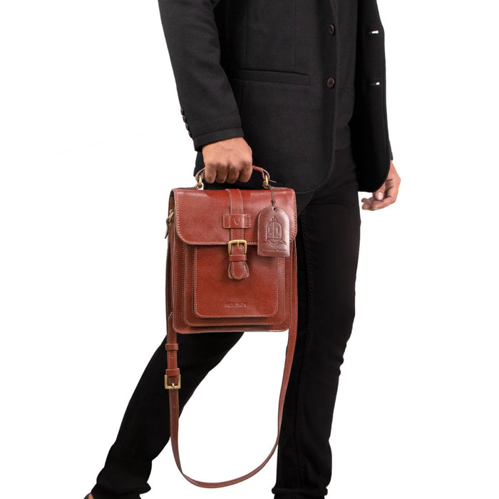 Sustain - 04 Tan Leather  Crossbody