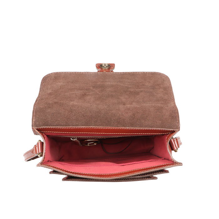 Sustain - 04 Tan Leather  Crossbody