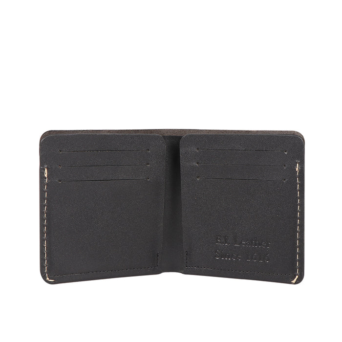 Sustain - W2 Black Leather Bi-Fold Wallet