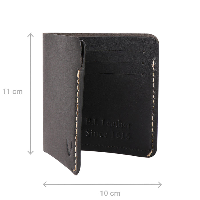 Sustain - W2 Black Leather Bi-Fold Wallet