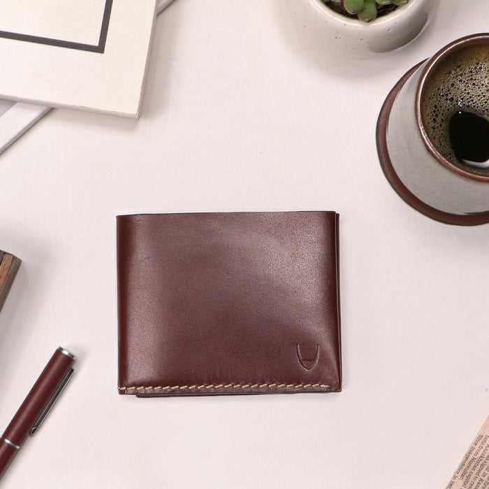 Sustain - W3 Brown Leather Trifold Wallet