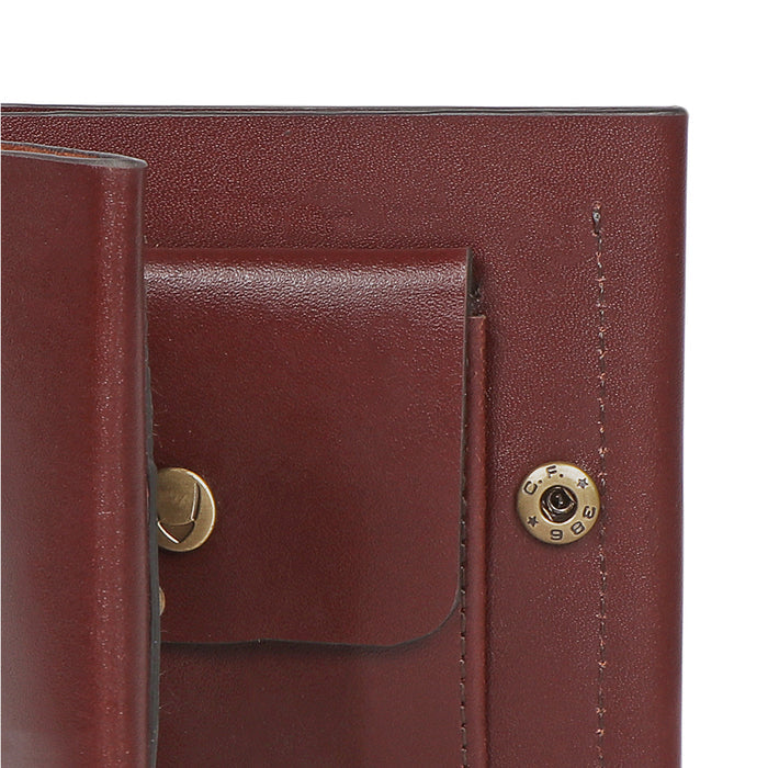 Sustain - W3 Brown Leather Trifold Wallet