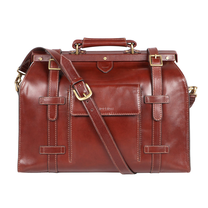 Sustain 02 Brown Leather  Duffle Bag