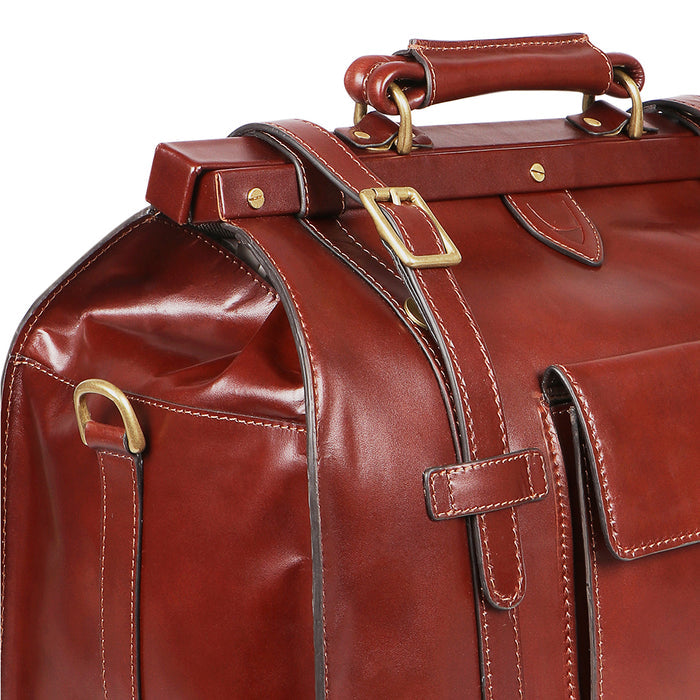 Sustain 02 Brown Leather  Duffle Bag