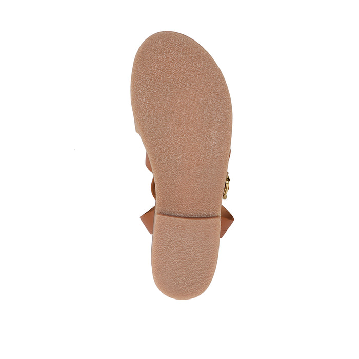 Suzie Women's Tan Leather Strap Sandals