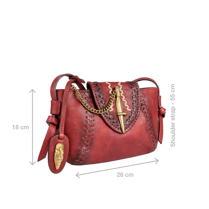 Swala 04 Marsala Leather Sling Bag