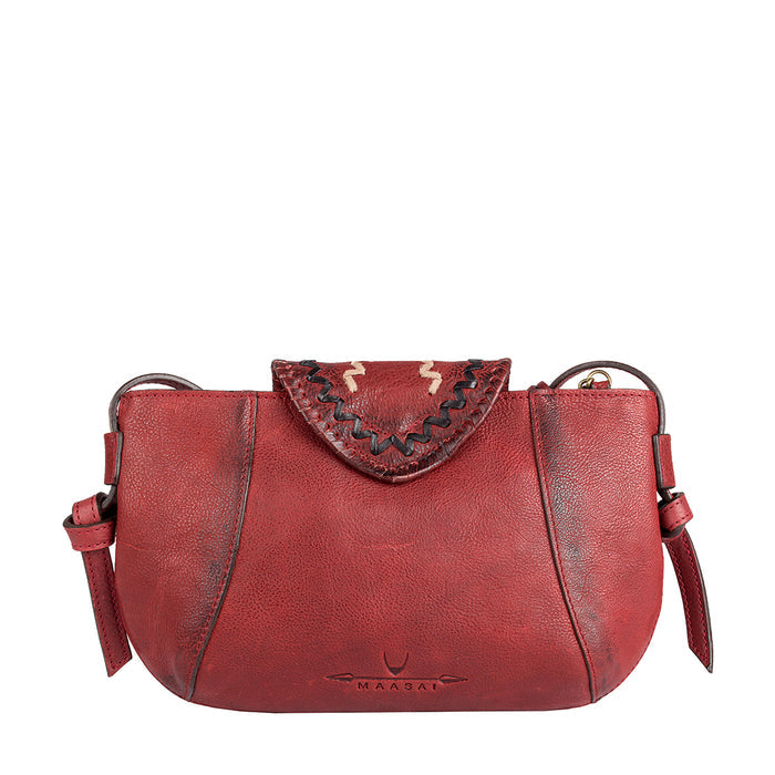 Swala 04 Marsala Leather Sling Bag