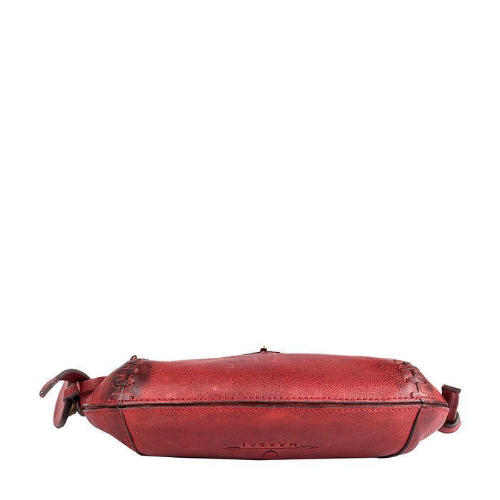 Swala 04 Marsala Leather Sling Bag