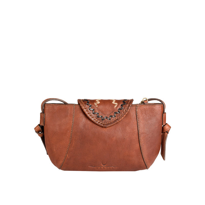 Swala 04 Tan Leather Sling Bag