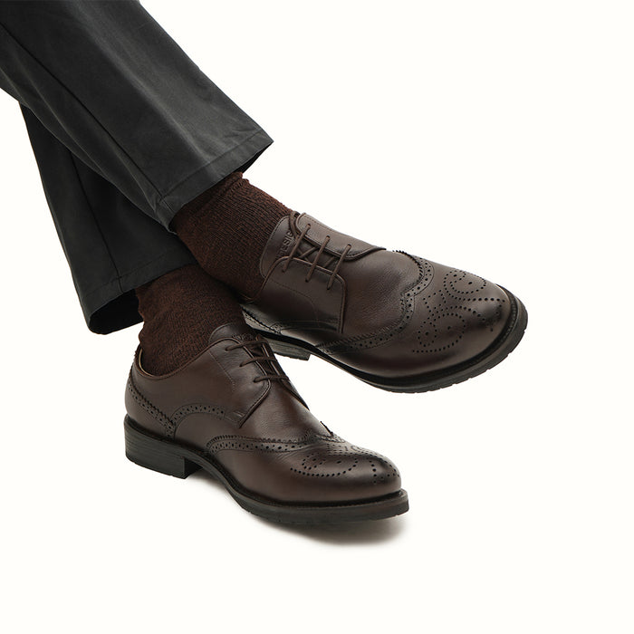 Tahoe Men's Brown Leather Brogue Shoes