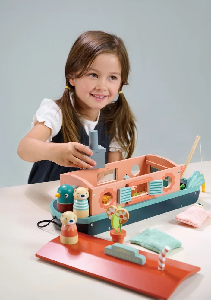 Tender Leaf Toys - Little Otter Canal Boat