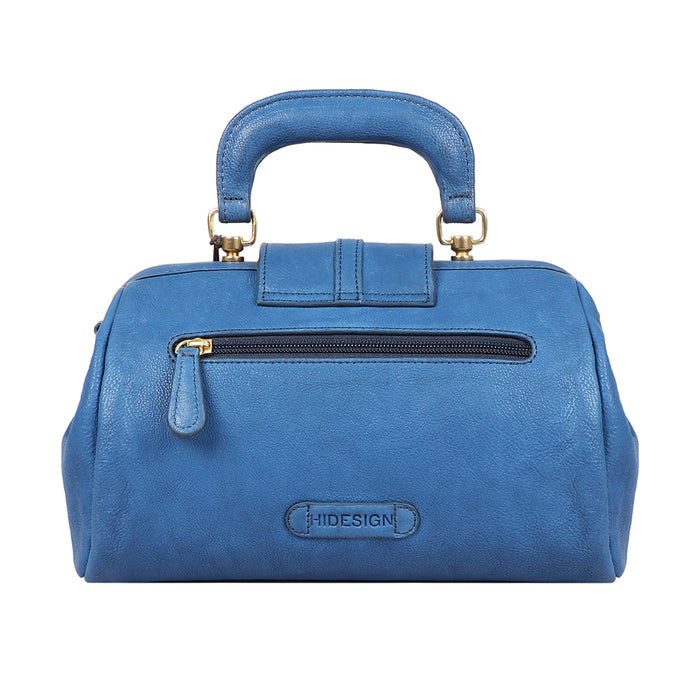 Tenjin 01 Blue Leather Satchel