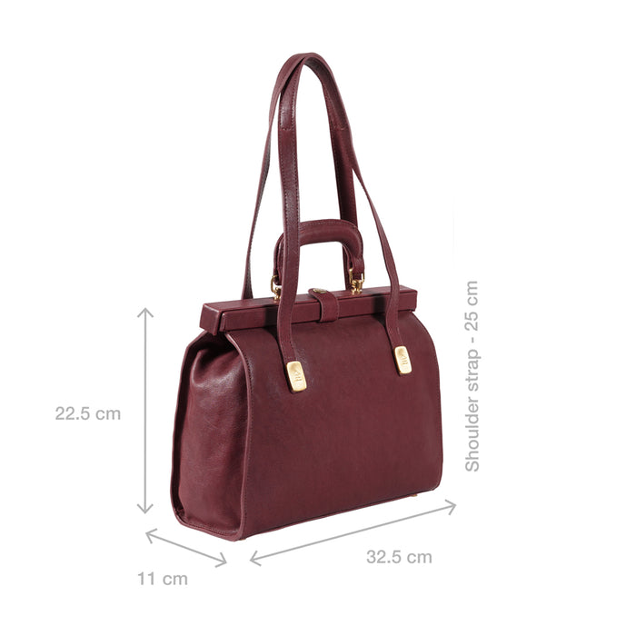 Tenjin 02 Marsala Leather Shoulder Bag