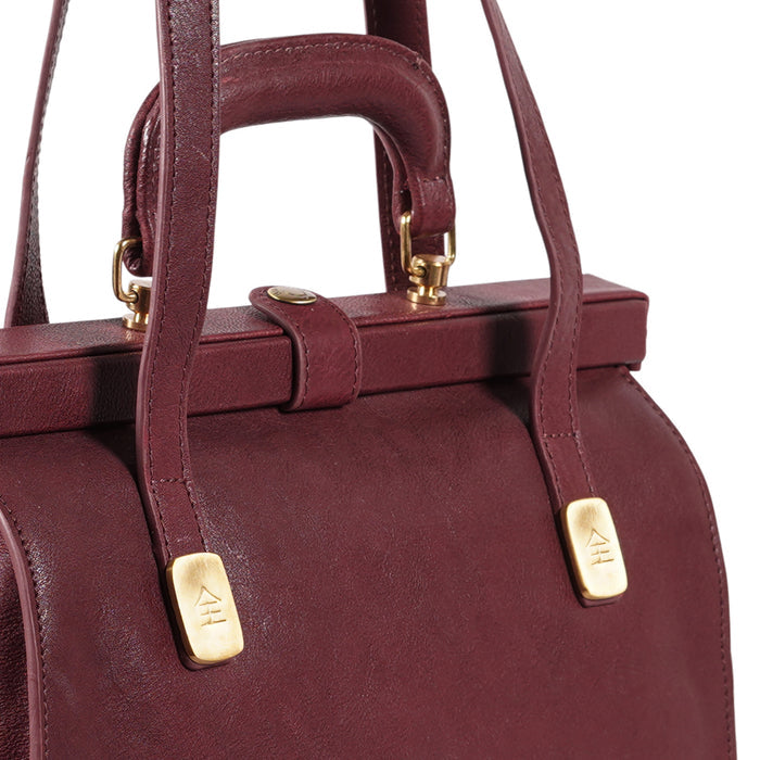 Tenjin 02 Marsala Leather Shoulder Bag