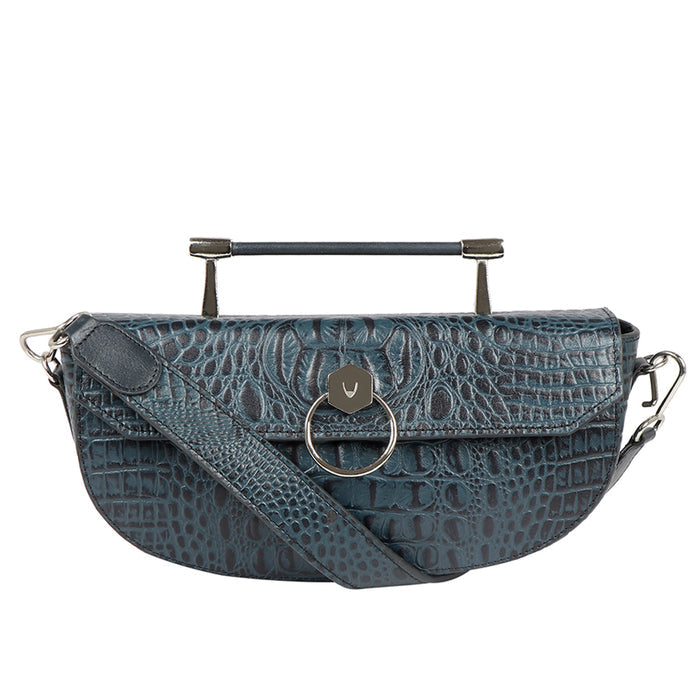 Tequila 01 Blue Leather Shoulder Bag