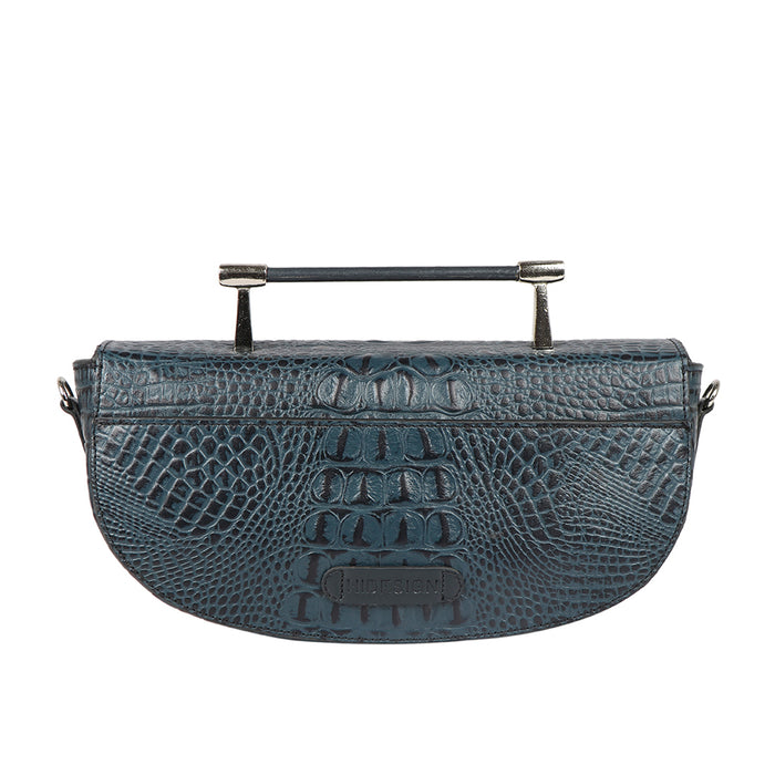 Tequila 01 Blue Leather Shoulder Bag