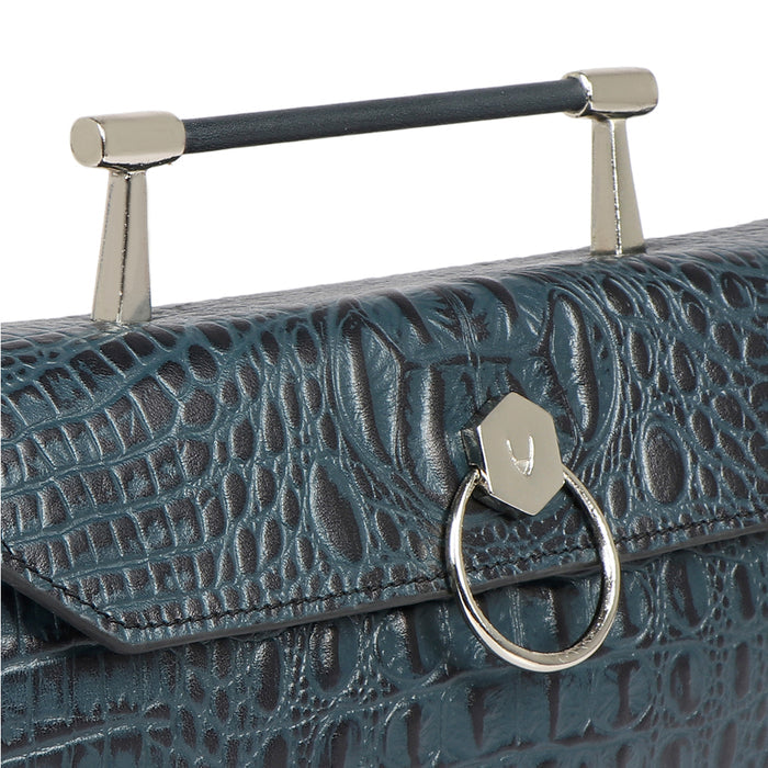 Tequila 01 Blue Leather Shoulder Bag