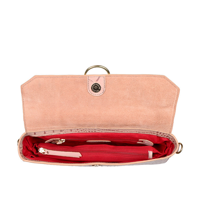 Tequila 01 Pink Leather Shoulder Bag