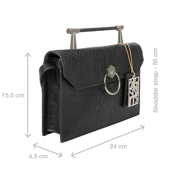 Tequila 03 Black Leather Crossbody