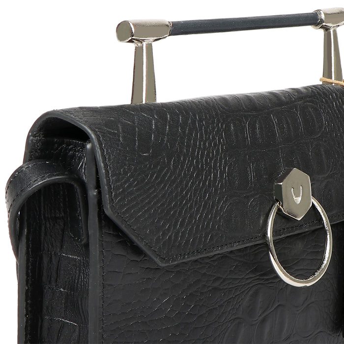 Tequila 03 Black Leather Crossbody