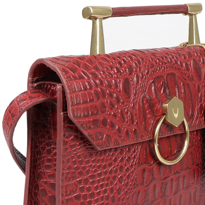 Tequila 03 Marsala Leather Crossbody
