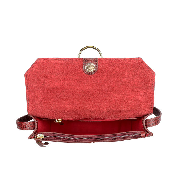 Tequila 03 Marsala Leather Crossbody