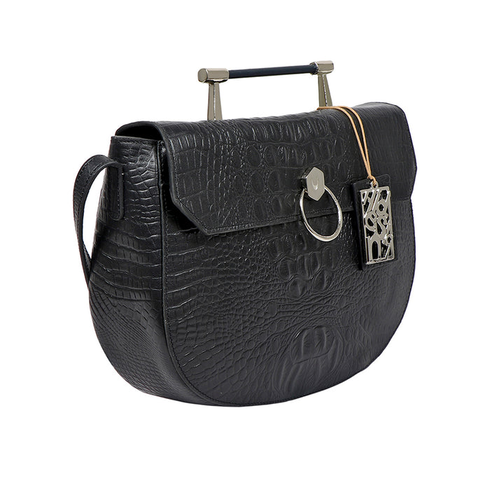 Tequila 04 Black Leather Crossbody